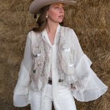 Flora Fringe Vest