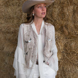 Flora Fringe Vest