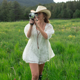 Rae Romper - White