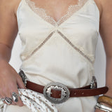 Camellia Concho Belt