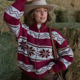 Boone Sweater - Cranberry