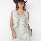 Flora Fringe Vest