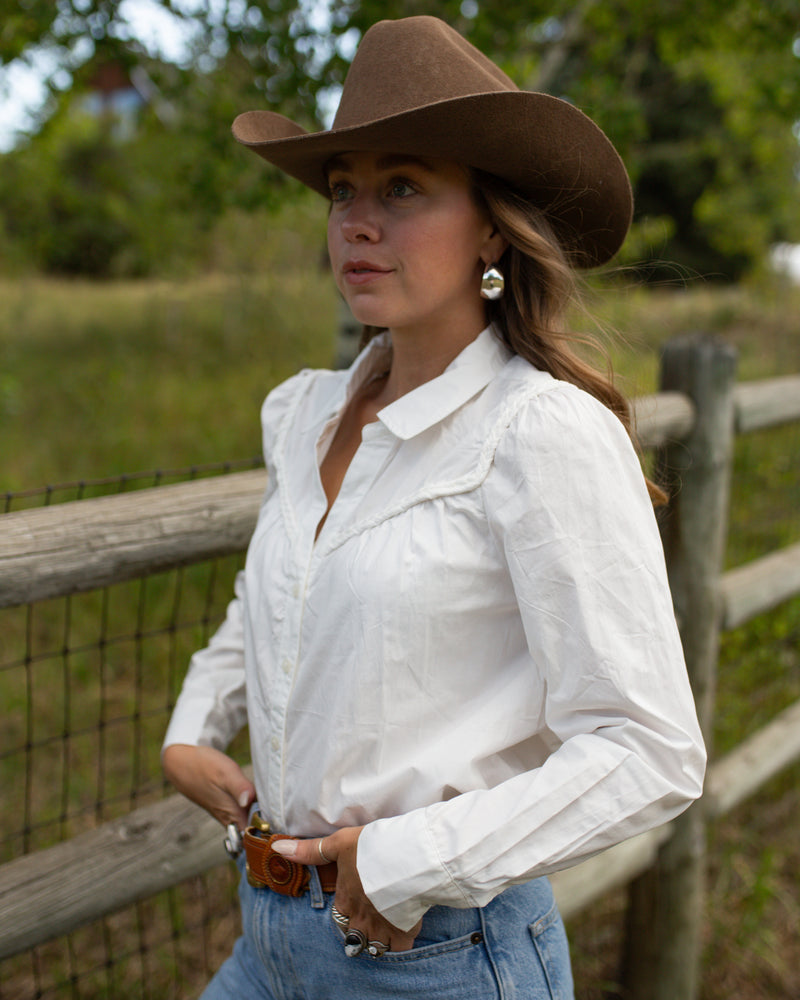 Braided Button Down