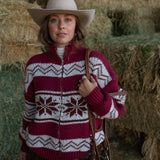 Boone Sweater - Cranberry