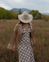 Prairie Plaid Dress - Cream