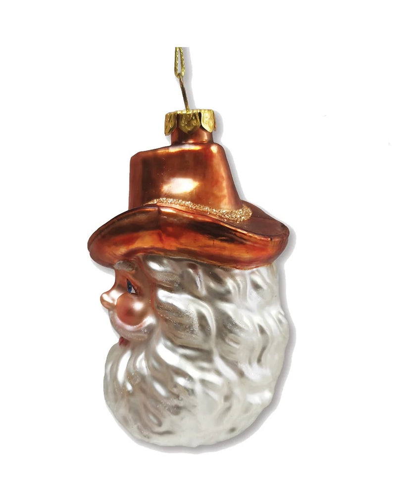 Cowboy Santa Ornament