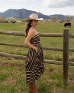 Stirrup Striped Dress