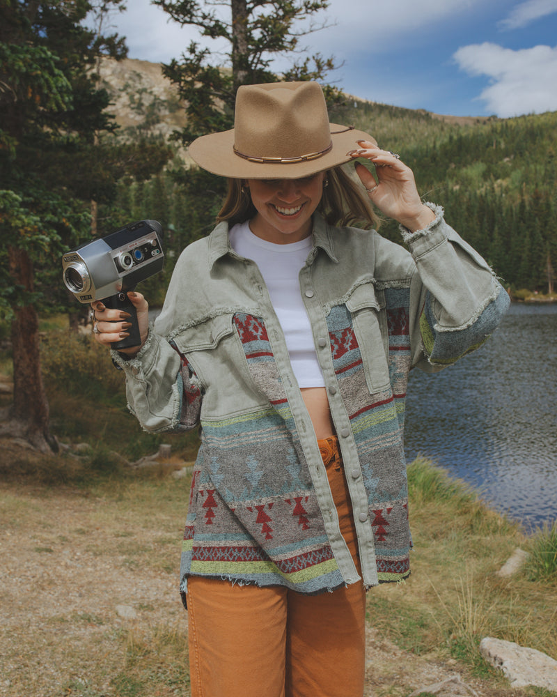 Evergreen Button Down
