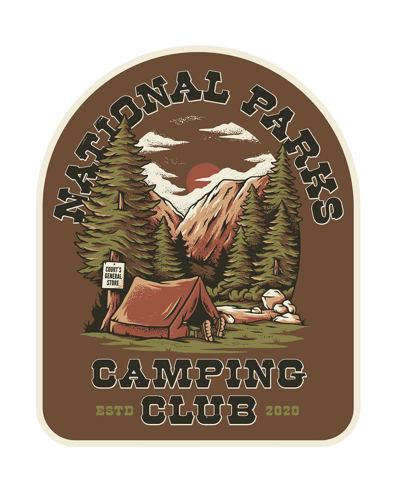 National Parks Camping Club | Sticker